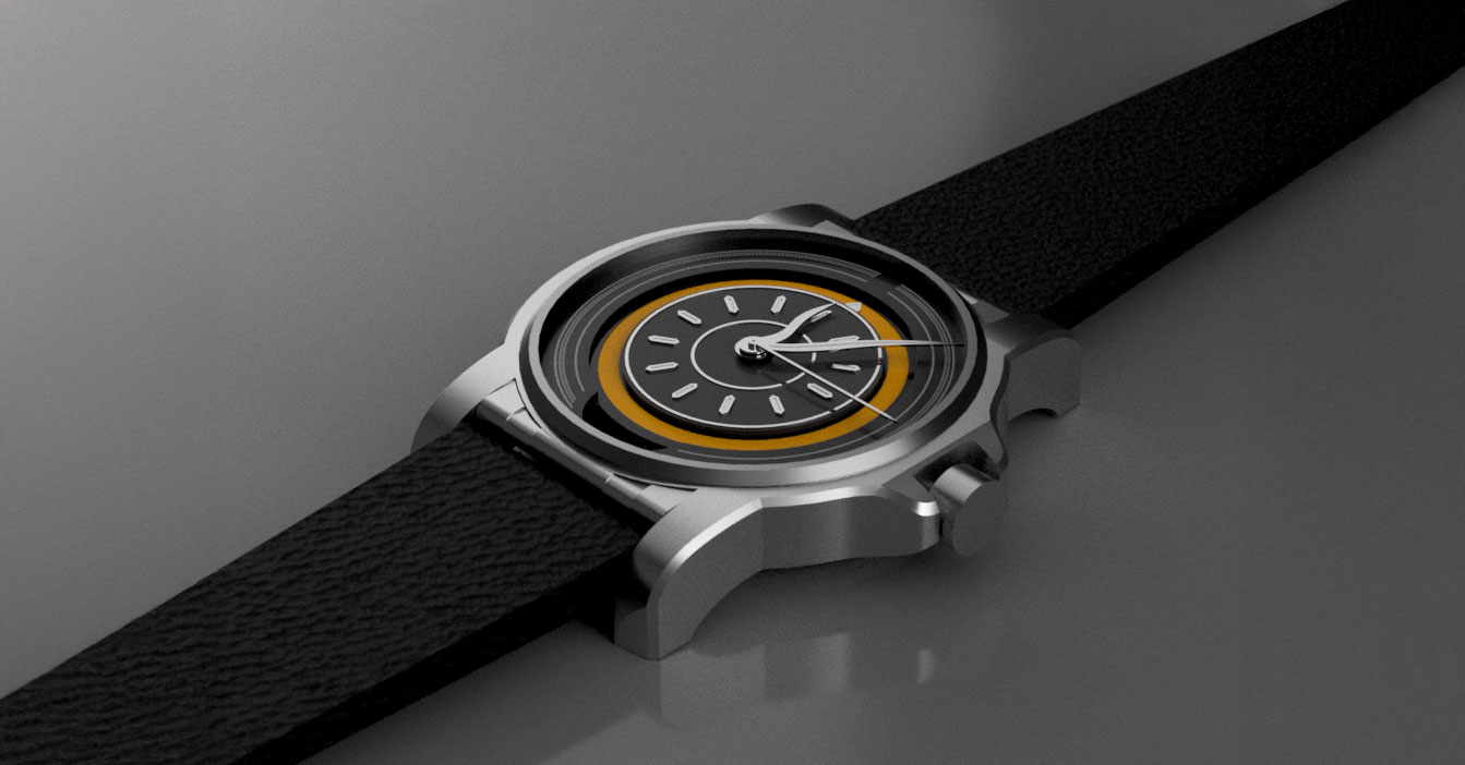 Bitcoin complication concept render